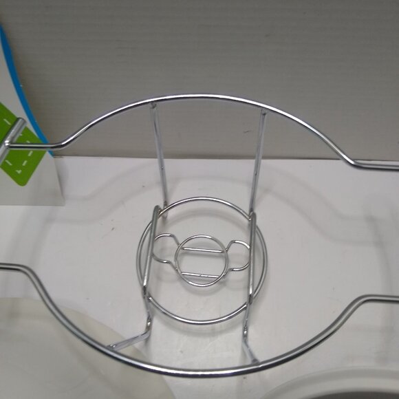 Godinger Natura 1 Qt. Covered Porcelain Baker With Warmer Stand - Picture 8 of 8